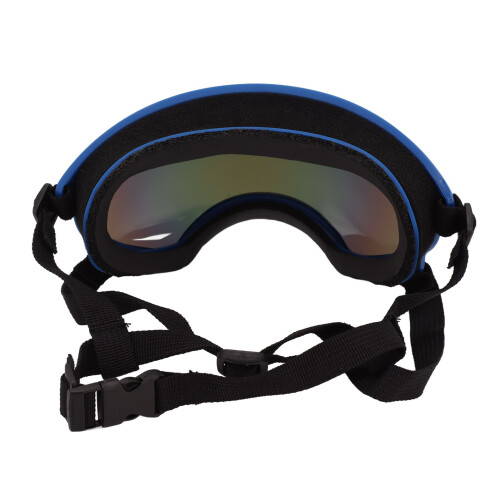 Windproof UV Blue Dog Sunglasses with Adjustable Strap, PC TPU Frame 1