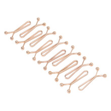 12 stuks Hijab Clip Sjaal Broche Pin Sjaals-Rose gouden kleur