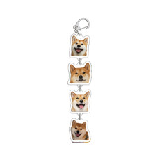 Stilvoller Acryl-Schlüsselanhänger für-5. Shiba Inu