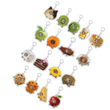 Modieuze sleutelhanger met voedselhanger, draagbare