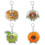 Modieuze sleutelhanger met voedselhanger, draagbare 6