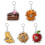 Modieuze sleutelhanger met voedselhanger, draagbare 4
