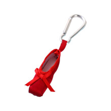 Ballettschuh-Taschenanhänger, Mini-Schuh-Schlüsselanhänger,-Rot