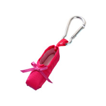 Schöner Ballettschuh-Schlüsselanhänger, stilvoller-Rosenrot