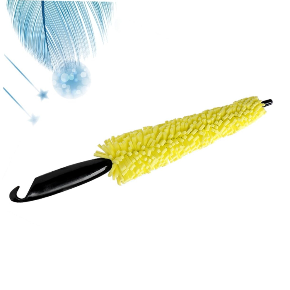 Wheel Cleaning Brush With Handle For Deep Tire And Rim Cleaning, Ergonomic Grip For Cars And Motorcycles 9347817086713