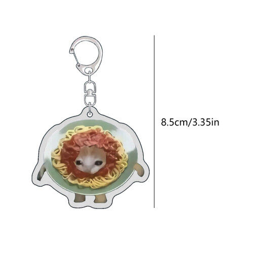 Porte-clés alimentaire mignon, accessoire pratique, pendentif de 1