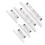 Lightweight Clear Ruler 15cm & 30cm Measuring Rolling Parallel with Formulas AU 6