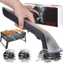 Electric Grill Brush 2000RPM Stainless Steel BBQ Cleaning Brush with Water Reservoir for Outdoor Cooking