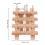 Foldable Wooden Bobbin Rack for 12 Spools Sewing Thread DIY Embroidery 12