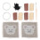 Lovely Bear Pattern Coaster DIY Kit: Heat-Resistant Craft Set 1
