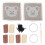 Lovely Bear Pattern Latch Hook DIY Kit Cup Coasters Home Craft Set 14