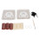 Lovely Bear Pattern Latch Hook DIY Kit Cup Coasters Home Craft Set 16