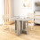 Homcom HOMCOM Folding Dining Table Foldable Drop Leaf Dinner Table for Kitchen Grey 1