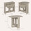 Homcom HOMCOM Folding Dining Table Foldable Drop Leaf Dinner Table for Kitchen Grey 3