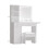 Living And Home LED Illuminated Mirror Dressing Table Stool Set with Power Strip 3