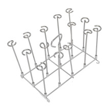 Stainless Steel Fryer Skewer Stand for Chicken & Meat, Rust-Resistant