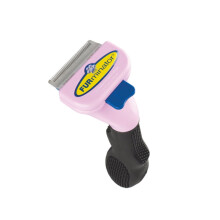Skin Guard-verktyg för borttagning av fällning för katter, ergonomiskt handtag för smidig pälsvård, tar bort löst hår utan irritation,