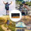 Portable Foldable Solar Panel Charger, High Efficiency Solar Array for Decent Charging Speed Anytime Anywhere in Sunlight, Continuous Power Supply 5