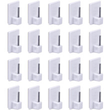 Easy Install Plastic Material Hooks, Adaptable To Various Needs Strong Adhesive For Flexible Positioning, Durable Design White Color Hooks For No