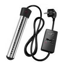 Chauffe-eau électrique à immersion, 2000 W, haute puissance, avec protection en acier inoxydable, portable et submersible, pour baignoire, spa et