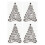 4 Stück Weihnachts-Prägefolder 14,7 x 10,5 cm 2