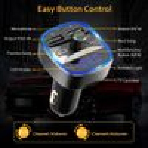 Musikstreamer, FM-Transmitter mit drei Modi, Bluetooth-Autoadapter und dualer USB-Ladefunktion 1