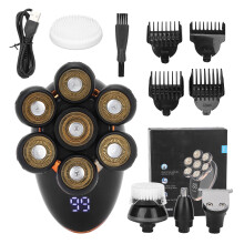 Înlocuitor de aparat de ras electric pentru bărbați, design ergonomic, prietenos cu pielea, cap de tăiere rotativ, structură tridimensională a