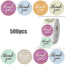 Packaging Stickers for Small Business, Customizable Sticker Labels for Envelopes, Bubble Mailers and Gift Bags, Fluorescent Thank You Stickers with 8