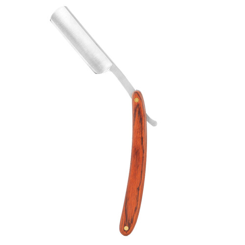 Ξυράφι Edge Barber Χειροκίνητο Εργαλείο Ξυρίσματος από Ανοξείδωτο Ατσάλι Ξύλινη Λαβή 1
