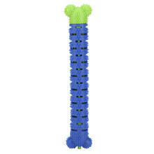 Pet Toothbrush for Dogs, Silicone Blue Green Pet Molar Tooth Cleaner with Hollow Crevice and Nodule Surface, Dog Toothbrush Stick for Effective
