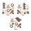 Συλλογή εμπλουτισμένων παιχνιδιών μάσημα για κουνέλια και τρωκτικά, προάγει την 5