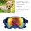 Windproof UV Blue Dog Sunglasses with Adjustable Strap, PC TPU Frame 5