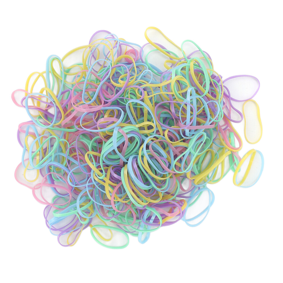 Colorful Thick ABS Plastic Hair Ties for Toddler & Baby Girls, Hair Styling