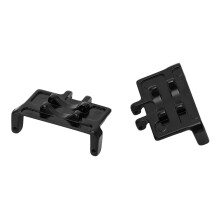 2PCS Staffe di Montaggio per Servo RC in Alluminio per Axial SCX24 1/24 Nero 31x20mm