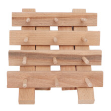 12-Spulen-Holz-Nähfadenhalter Faltbarer Garnrollenhalter für DIY-Stickerei