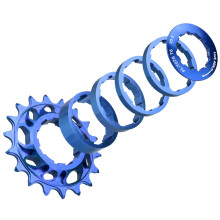 18T Single Speed Cog Freewheel For Fixed Gear Bike Blue Strength Flywheel Sprocket Part Easy Install