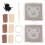 Lovely Bear Pattern Latch Hook DIY Kit Cup Coasters Home Craft Set 15