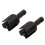 2 pezzi di coppa ingranaggio differenziale in acciaio RC per auto RC MX 07 1/7, nero 1