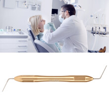 Edelstahl-Doppelseitiger Gutta-Percha-Plugger für Zahnärzte, Gold, 0,9-1 mm