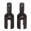 2 pezzi di coppa ingranaggio differenziale in acciaio RC per auto RC MX 07 1/7, nero 2