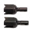 2 pezzi di coppa ingranaggio differenziale in acciaio RC per auto RC MX 07 1/7, nero 14
