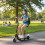 Homcom HOMCOM Foldable Powered Scooter with Adjustable Seat, Brake, Black 1
