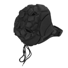 Goalkeeper Helmet Rugby Cap Headguard EVA Polyurethane Fiber Black M