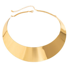 Exaggerated Collarbone Chain Metal Wire Torques Choker-Gold