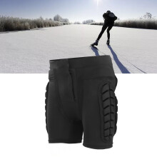 Adjustable Cotton Polyester EVA Padded Shorts for Skiing & Skating XXL Black