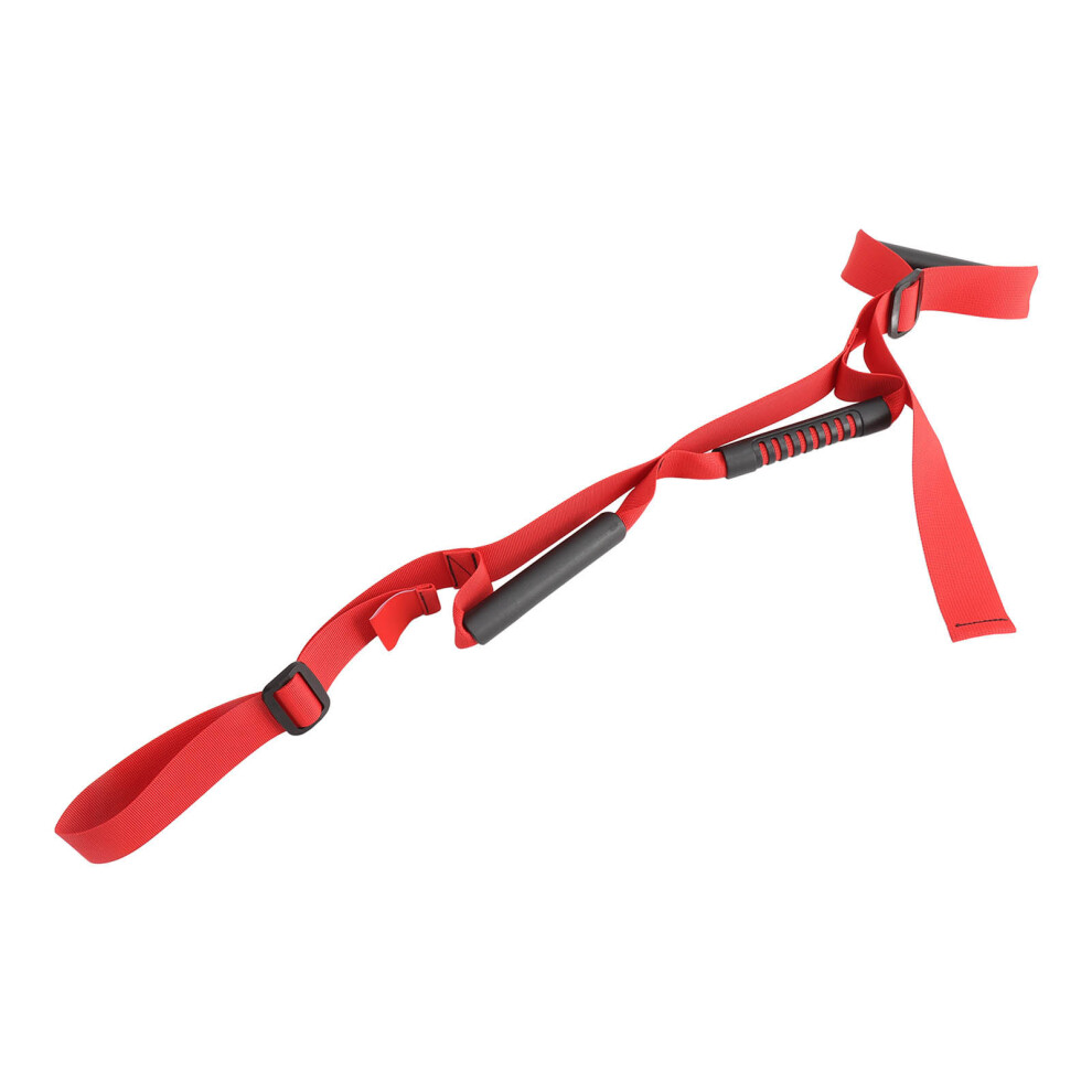 Long Multi-Loop Canvas Leg Lifter Strap for Elderly Mobility Aid