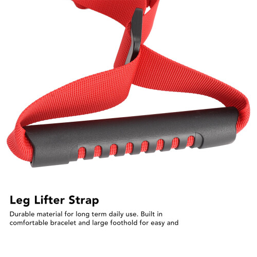 Long Multi-Loop Canvas Leg Lifter Strap for Elderly Mobility Aid 1
