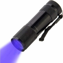 Portable UV Detection Flashlight, 9 LED 395nm Blacklight Torch with High Performance Output and Waterproof Housing, Supports Hidden Detect and