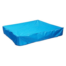 Dustproof Sandbox Cover, Breathable Water-resistant Sandpit Pool Cover with Drawstring Design for Indoor Outdoor Use, 120 * 120 * 20cm, Windproof and