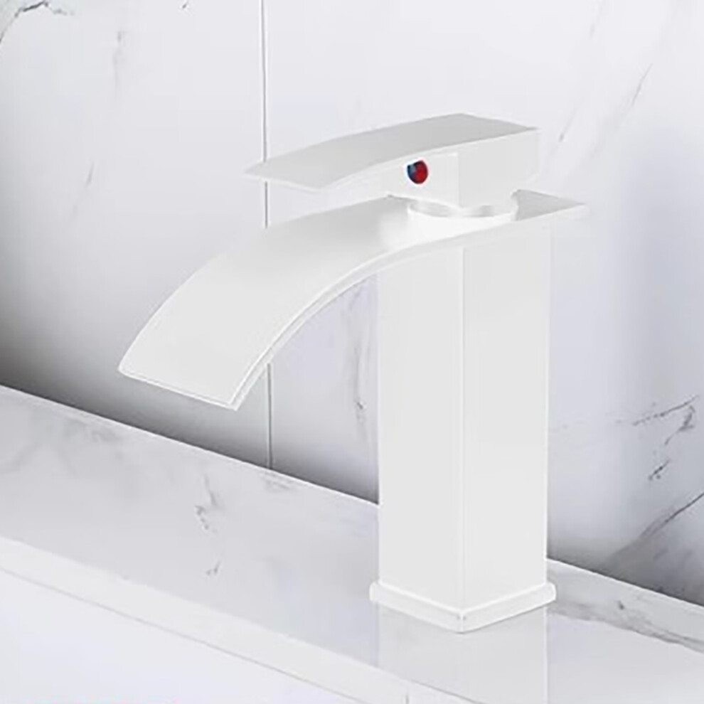 Contemporary Bathroom Essential, Waterfall Bathroom Faucet With Ultra-Thin Spout Creates A Soothing Water Flow, Stainless Steel Mixer Tap Offers 9433291871720